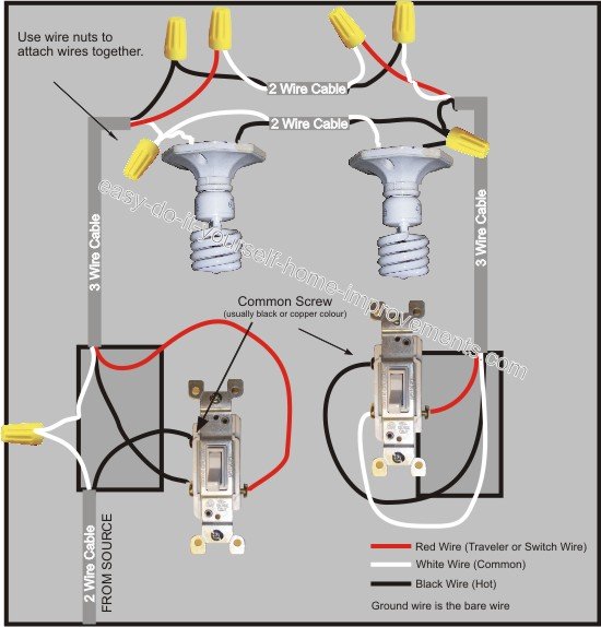 3 Way Switch Wiring Diagram house wiring diagrams free 